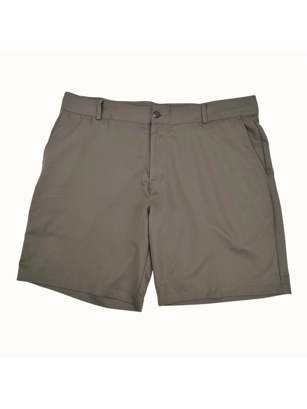 ADIDAS MEN'S CLIMALITE GOLF SHORTS KHAKI LIGHTWEIGHT & BREATHABLE - 40